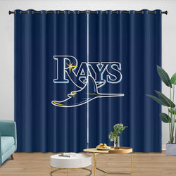 Tampa Bay Rays Curtains Blackout Window Drapes Room Decoration (Online Order Only)
