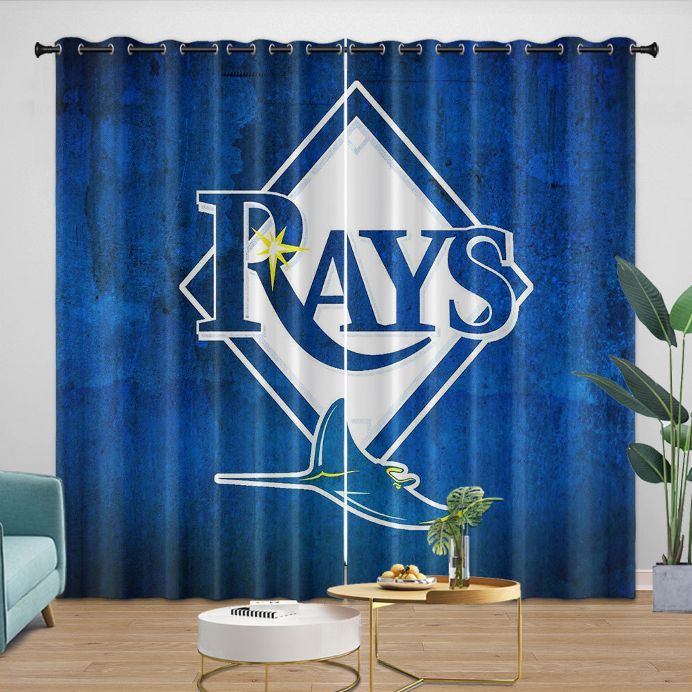 Tampa Bay Rays Curtains Blackout Window Drapes Room Decoration (Online Order Only)