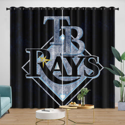 Tampa Bay Rays Curtains Blackout Window Drapes Room Decoration (Online Order Only)
