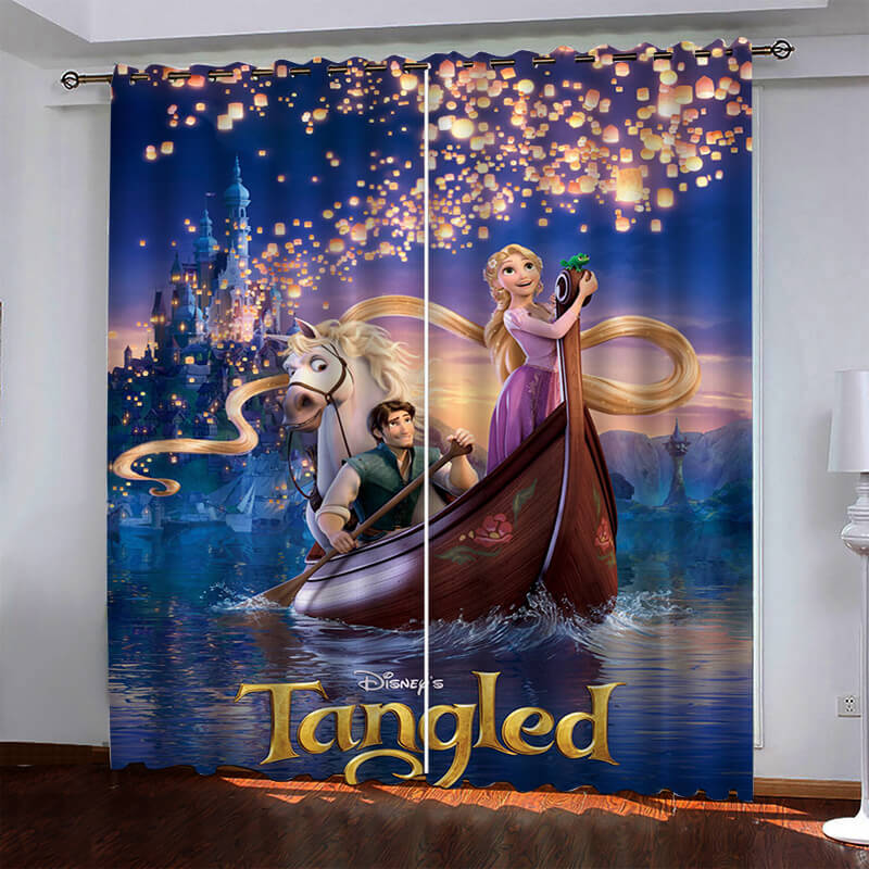Tangled Curtains Pattern Blackout Window Drapes (Online Order Only)