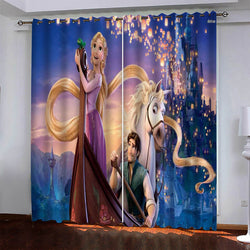 Tangled Curtains Pattern Blackout Window Drapes (Online Order Only)