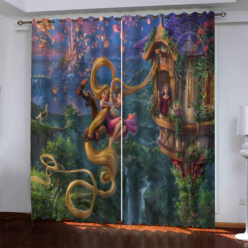Tangled Curtains Pattern Blackout Window Drapes (Online Order Only)