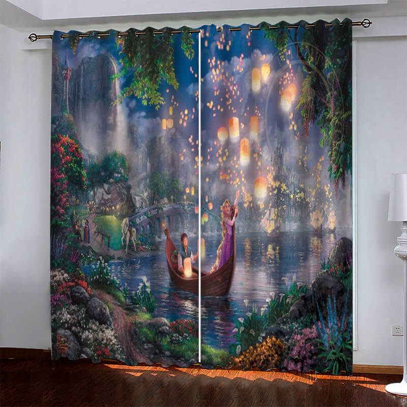 Tangled Curtains Pattern Blackout Window Drapes (Online Order Only)