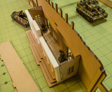 28mm Ruined Tank Factory - 28MMDF170 (Online Order Only)