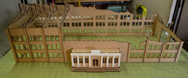 28mm Ruined Tank Factory - 28MMDF170 (Online Order Only)