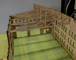 28mm Ruined Tank Factory - 28MMDF170 (Online Order Only)