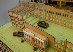 28mm Ruined Tank Factory - 28MMDF170 (Online Order Only)