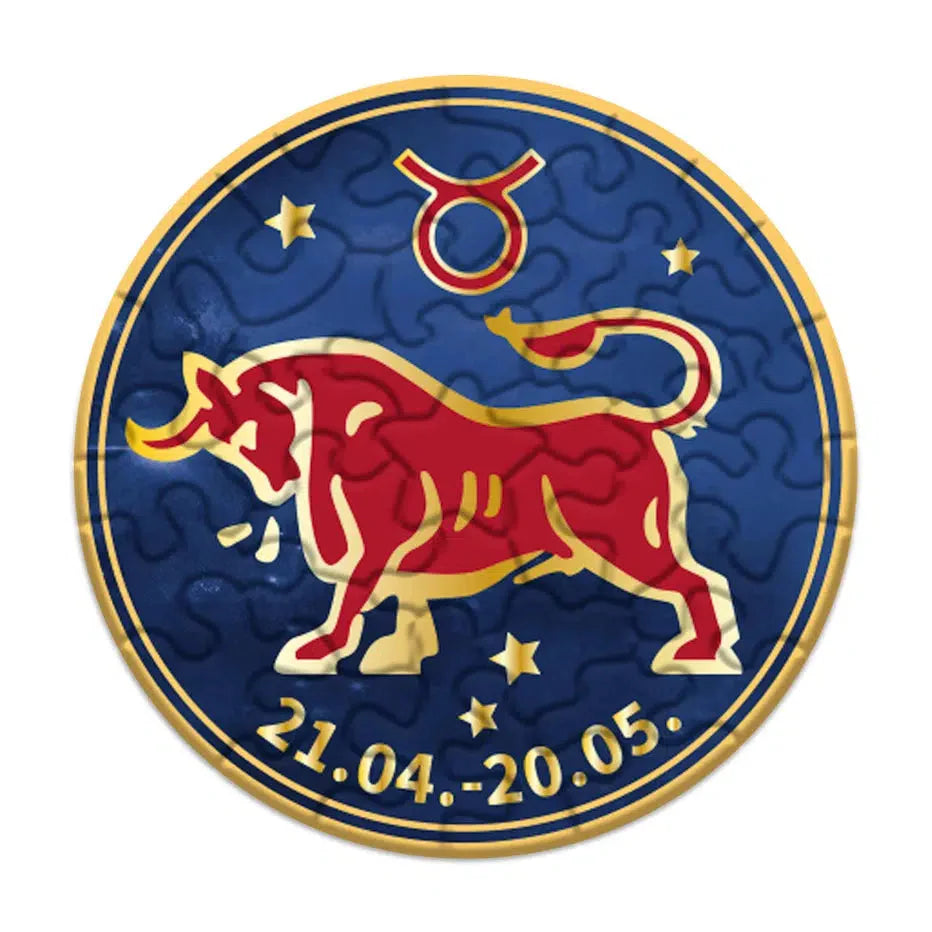 Taurus Zodiac 33 Piece Mini Matchbox Jigsaw Puzzle Curiosi (ONLINE ORDER ONLY)