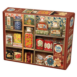 Tea Caddies 275 Large Piece Jigsaw Puzzle Cobble Hill (ONLINE ORDER ONLY)