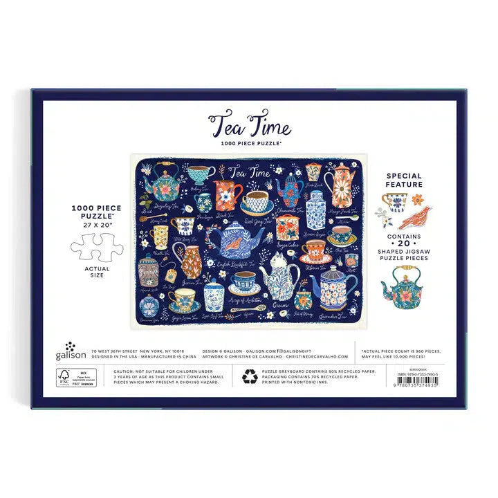 Tea Time 1000 Piece Jigsaw Puzzle Galison (ONLINE ORDER ONLY)