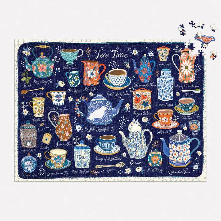 Tea Time 1000 Piece Jigsaw Puzzle Galison (ONLINE ORDER ONLY)