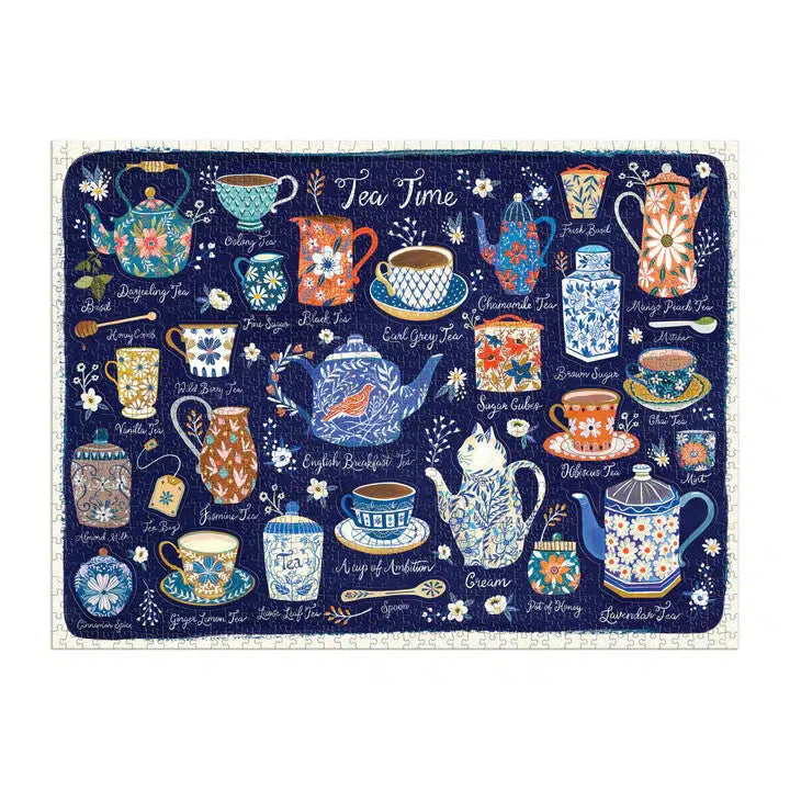 Tea Time 1000 Piece Jigsaw Puzzle Galison (ONLINE ORDER ONLY)