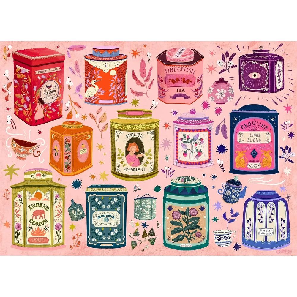 Tea Tin Treasures 1000 Piece Jigsaw Puzzle Cobble Hill (ONLINE ORDER ONLY)