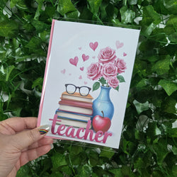 Pink Teacher Thank You Card (ONLINE ORDER ONLY)