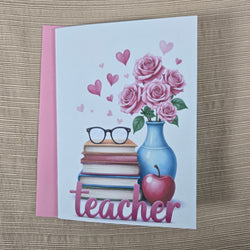 Pink Teacher Thank You Card (ONLINE ORDER ONLY)