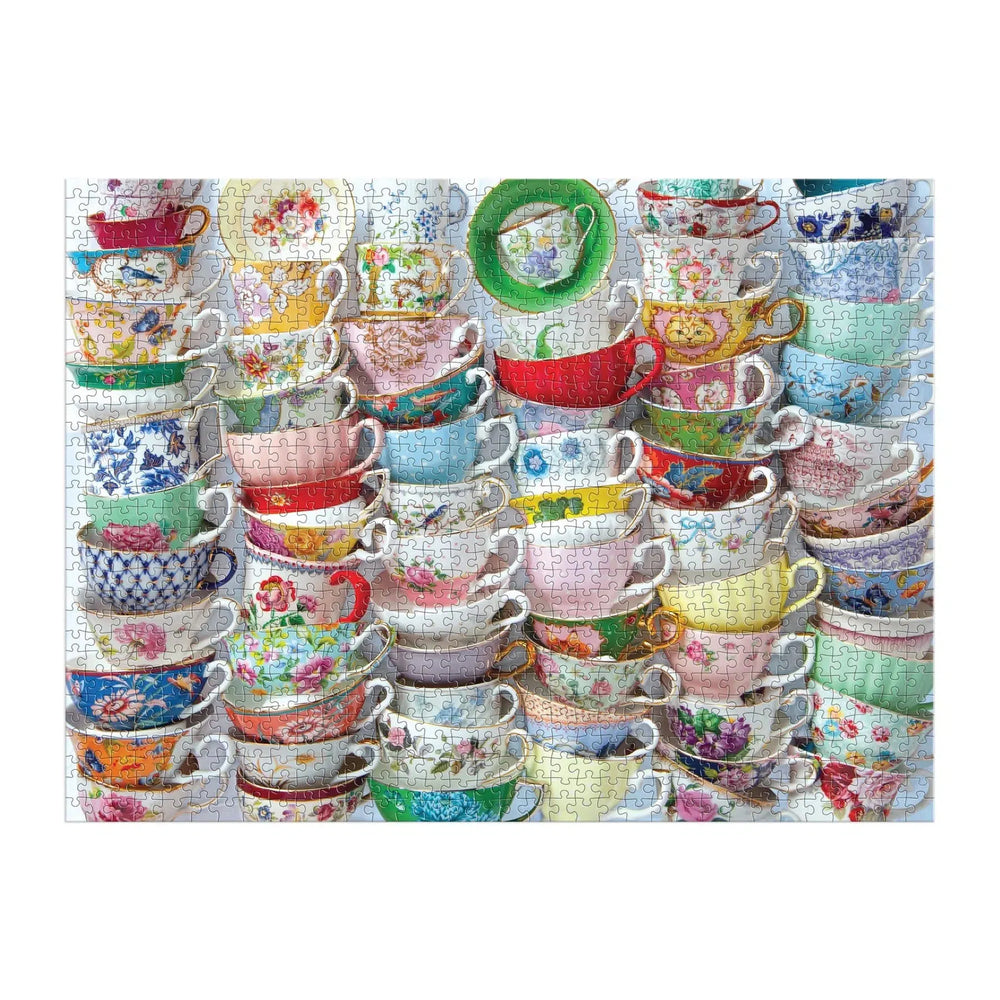 Teacups 1000 Piece Jigsaw Puzzle Galison (ONLINE ORDER ONLY)