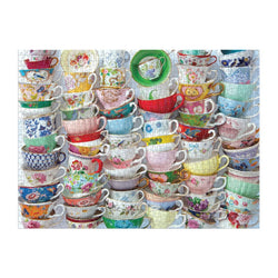 Teacups 1000 Piece Jigsaw Puzzle Galison (ONLINE ORDER ONLY)