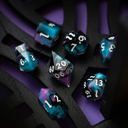 Dark Dream Handmade Resin DND Dice Set (ONLINE ORDER ONLY)