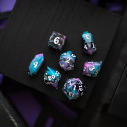 Dark Dream Handmade Resin DND Dice Set (ONLINE ORDER ONLY)