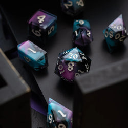 Dark Dream Handmade Resin DND Dice Set (ONLINE ORDER ONLY)