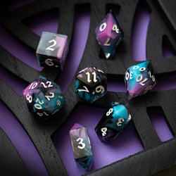 Dark Dream Handmade Resin DND Dice Set (ONLINE ORDER ONLY)