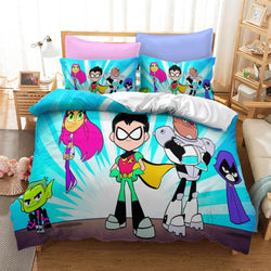 Teen Titans Go Pattern Bedding Set Quilt Cover Without Filler (Online Order Only)