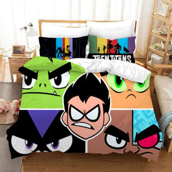 Teen Titans Go Pattern Bedding Set Quilt Cover Without Filler (Online Order Only)