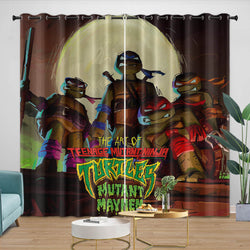 Teenage Mutant Ninja Turtles Mutant Mayhem Curtains Pattern Blackout Window Drapes (Online Order Only)