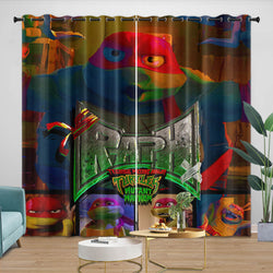 Teenage Mutant Ninja Turtles Mutant Mayhem Curtains Pattern Blackout Window Drapes (Online Order Only)
