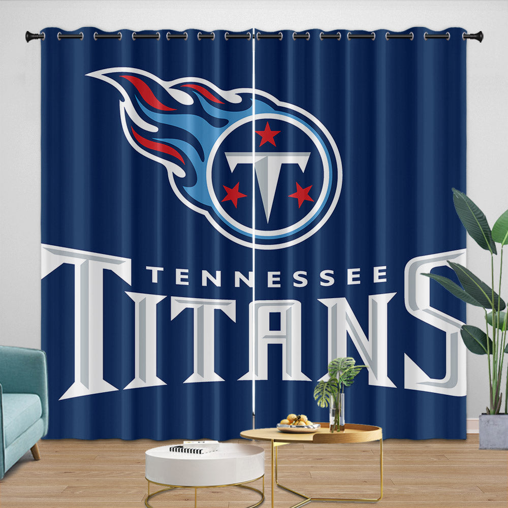 Tennessee Titans Curtains Blackout Window Drapes Room Decoration (Online Order Only)