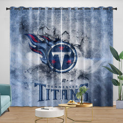 Tennessee Titans Curtains Blackout Window Drapes Room Decoration (Online Order Only)
