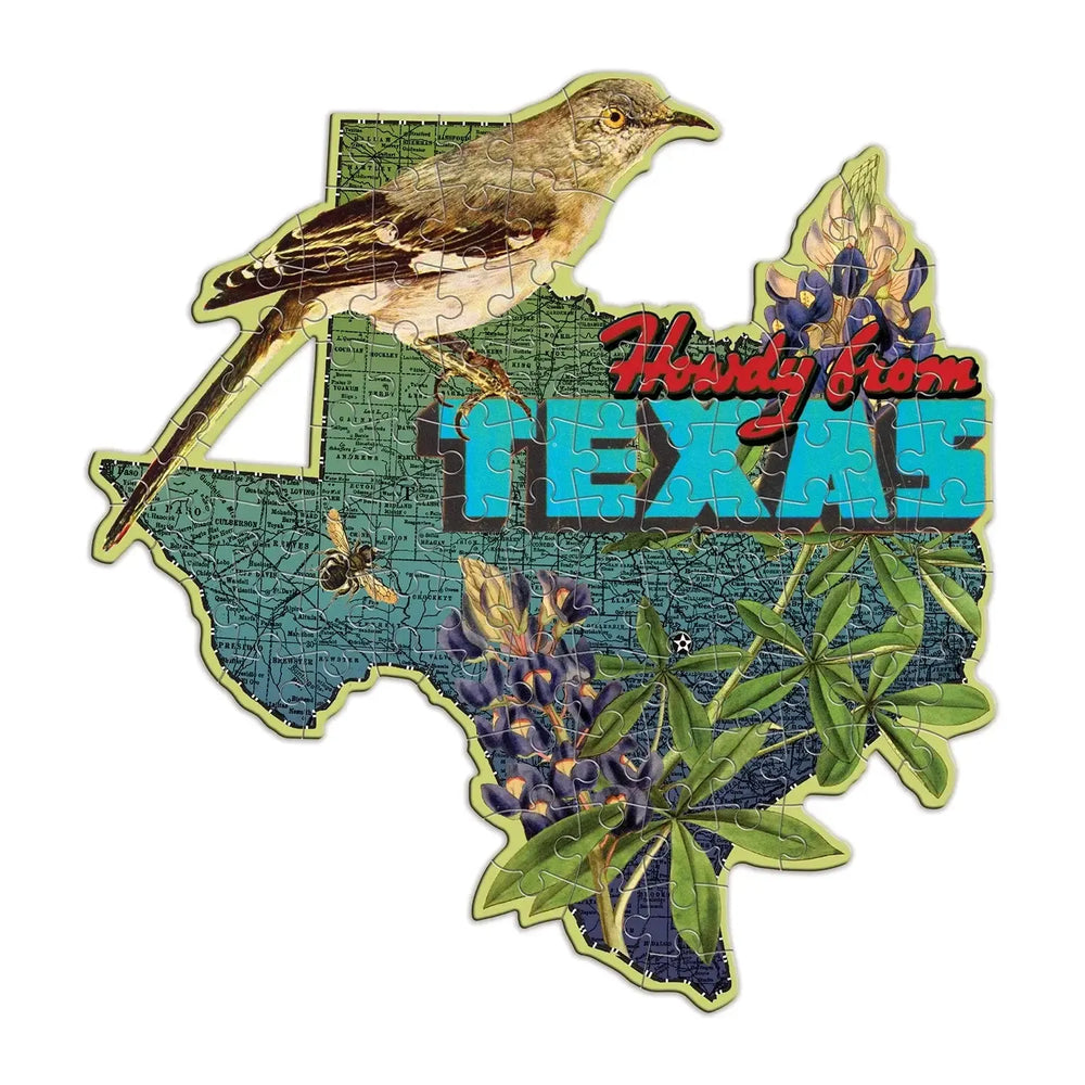 Texas 100 Piece Mini Shaped Jigsaw Puzzle Galison (ONLINE ORDER ONLY)