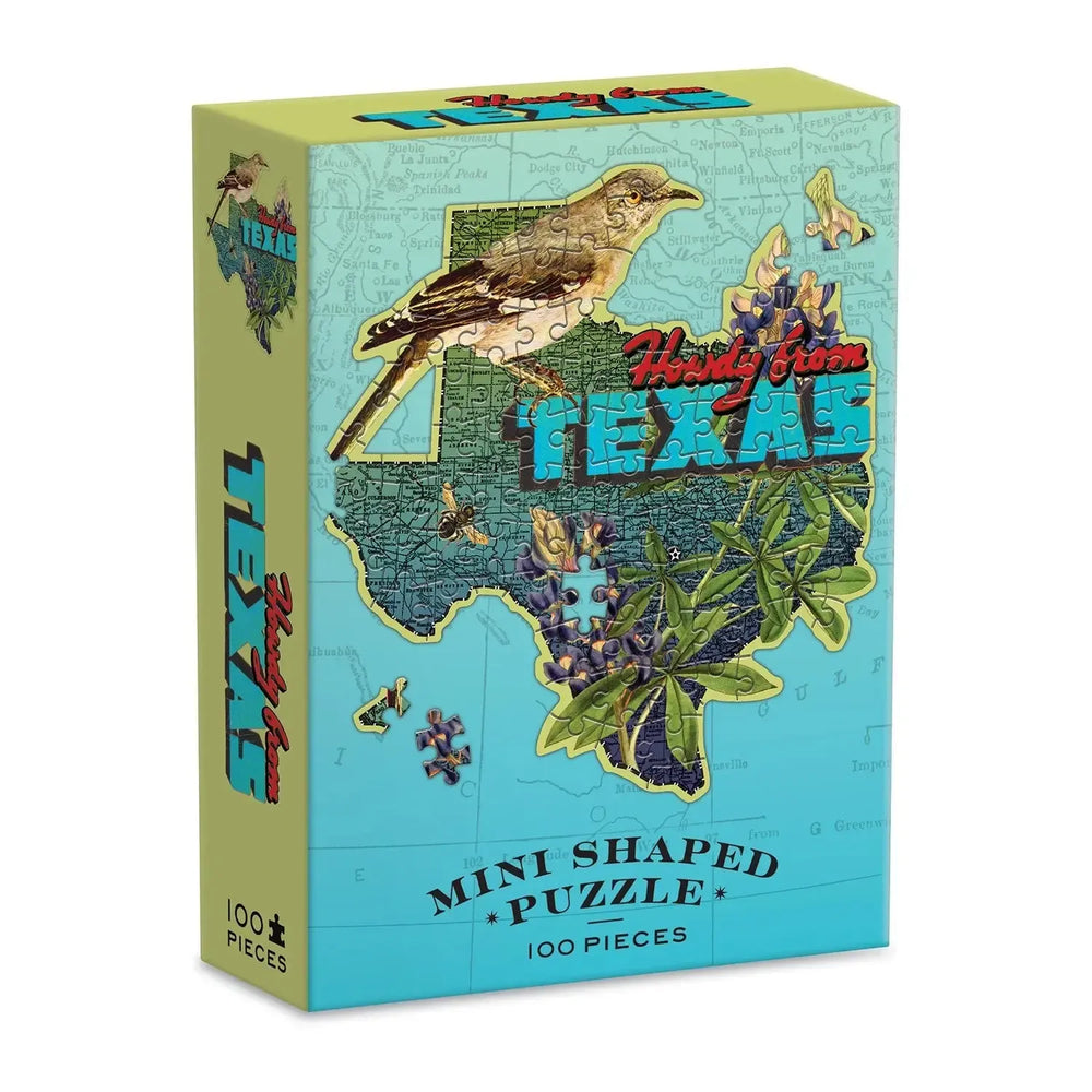 Texas 100 Piece Mini Shaped Jigsaw Puzzle Galison (ONLINE ORDER ONLY)