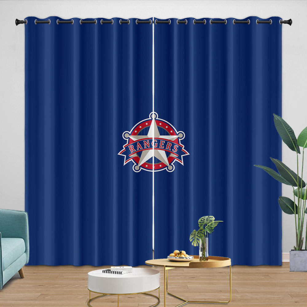 Texas Rangers Curtains Blackout Window Drapes Room Decoration (Online Order Only)