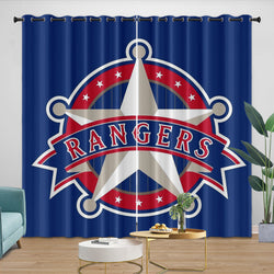 Texas Rangers Curtains Blackout Window Drapes Room Decoration (Online Order Only)