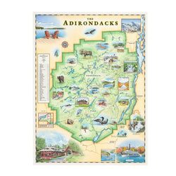 The Adirondacks 1000 Piece Jigsaw Puzzle Xplorer Maps