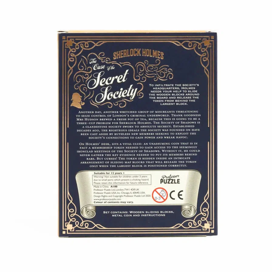 The Case of the Secret Society Brain Teaser Puzzle Professor Puzzle (ONLINE ORDER ONLY)