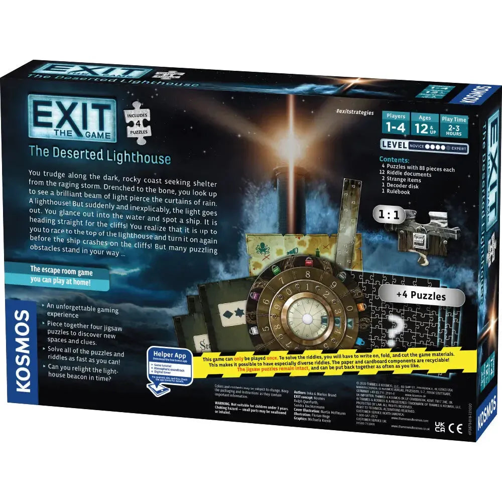 The Deserted Lighthouse with Jigsaw Puzzles - Exit the Escape Room Game - Kosmos (ONLINE ORDER ONLY)