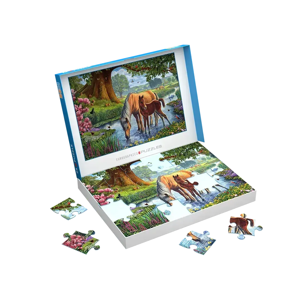 The Fell Ponies 24 Connecting Pieces Jigsaw Puzzle Eurographics