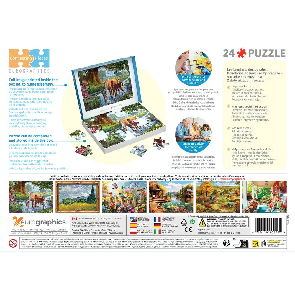 The Fell Ponies 24 Connecting Pieces Jigsaw Puzzle Eurographics