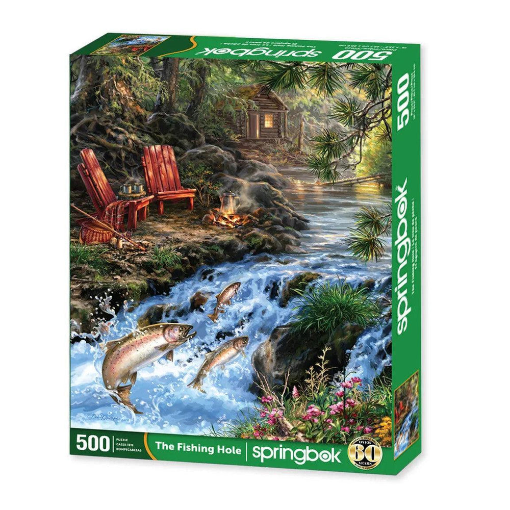The Fishing Hole 500 Piece Jigsaw Puzzle Springbok (ONLINE ORDER ONLY)