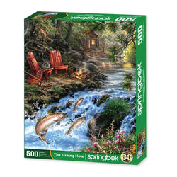 The Fishing Hole 500 Piece Jigsaw Puzzle Springbok (ONLINE ORDER ONLY)