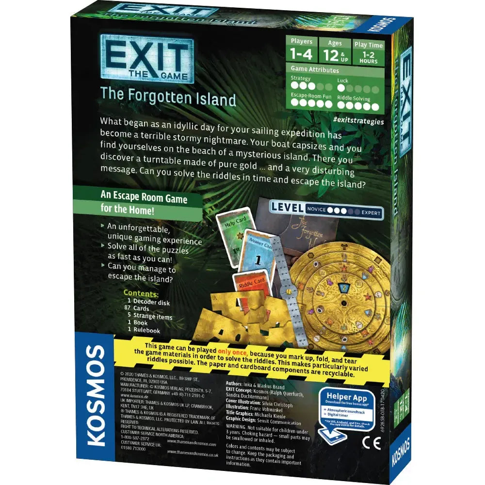 The Forgotten Island - Exit the Escape Room Game - Kosmos (ONLINE ORDER ONLY)