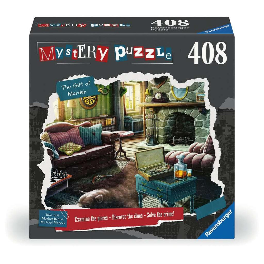 The Gift of Murder 408 Piece Mystery Jigsaw Puzzle Ravensburger