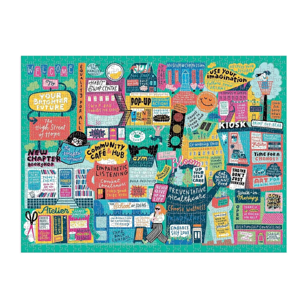 The High Street of Hope 1000 Piece "Multi-Puzzle" Jigsaw Puzzle Galison (ONLINE ORDER ONLY)