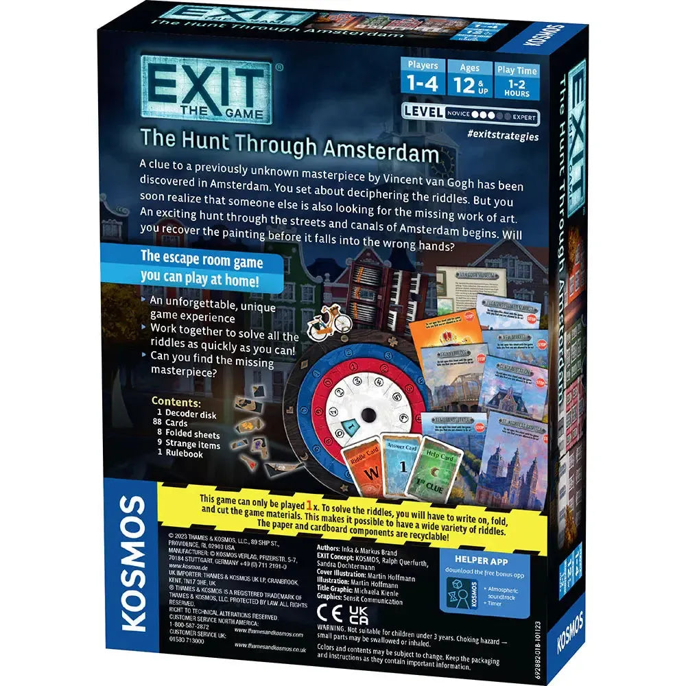 The Hunt Through Amsterdam - Exit the Escape Room Game - Kosmos (ONLINE ORDER ONLY)