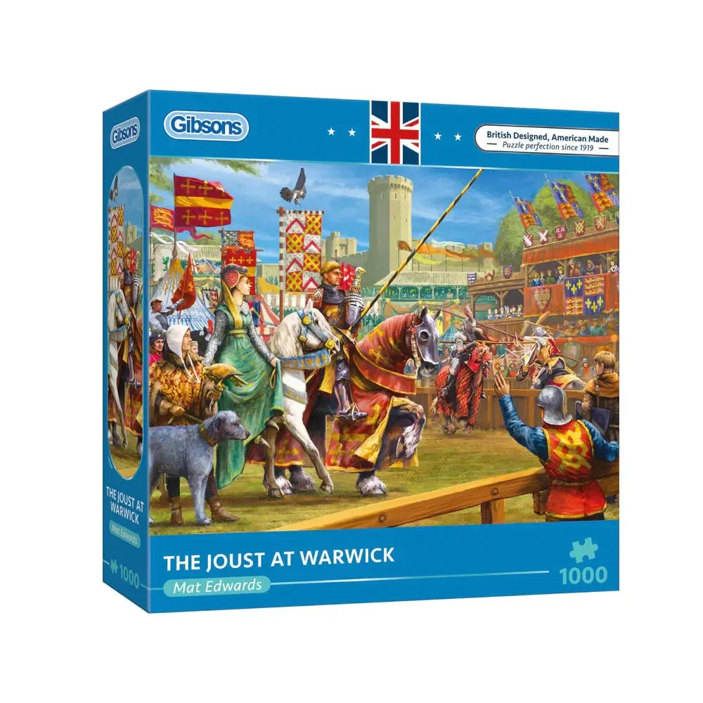 The Joust at Warwick 1000 Piece Jigsaw Puzzle Gibsons (ONLINE ORDER ONLY)