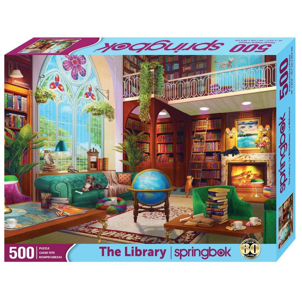 The Library 500 Piece Jigsaw Puzzle Springbok (ONLINE ORDER ONLY)