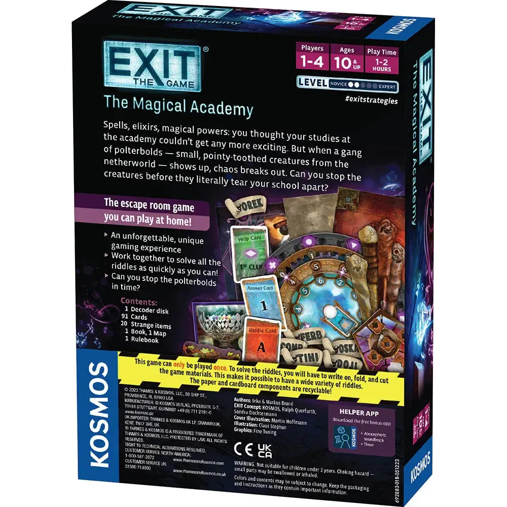 The Magical Academy - Exit the Escape Room Game - Kosmos (ONLINE ORDER ONLY)