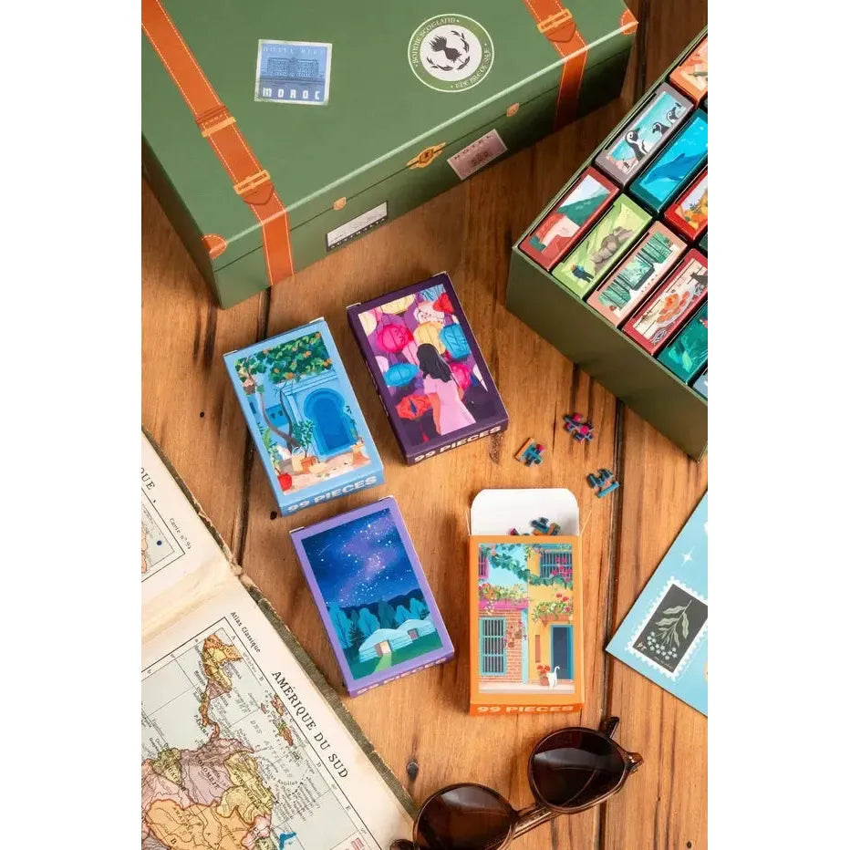 The Memory Trunk Set of 24 99 Piece Mini Jigsaw Puzzles Trevell (ONLINE ORDER ONLY)